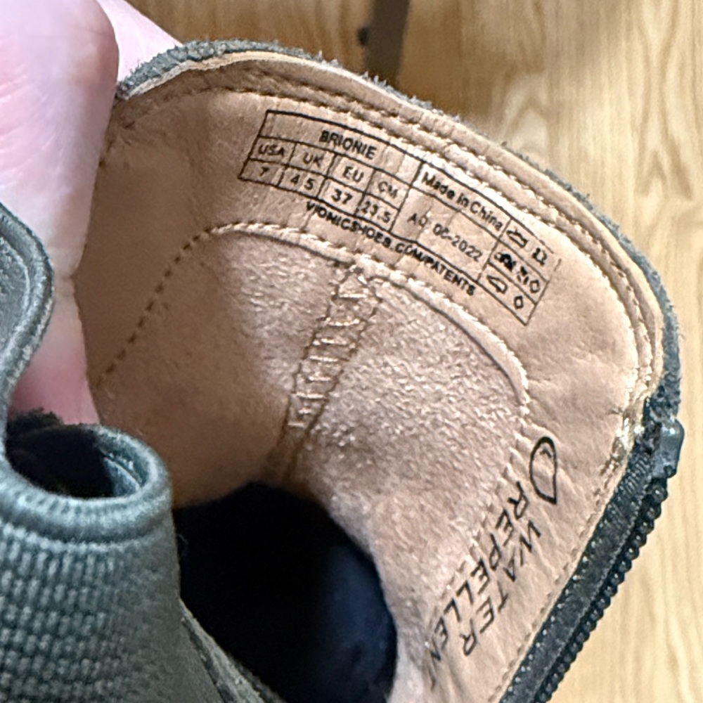 Vionic Suede Brionie Water Repellent Boot - Chunky Lug Sole - Picture 9 of 10